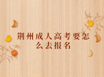 荆州成人高考要怎么去报名
