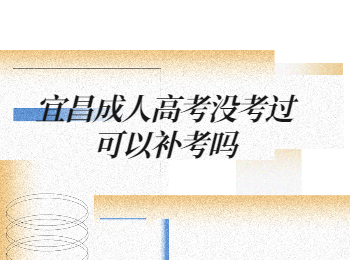宜昌成人高考没考过可以补考吗
